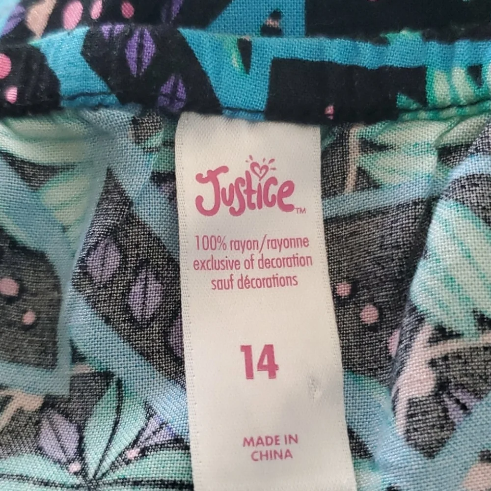 3 for $10 Justice Sundress Tank Bright Tropical Dress Size 14